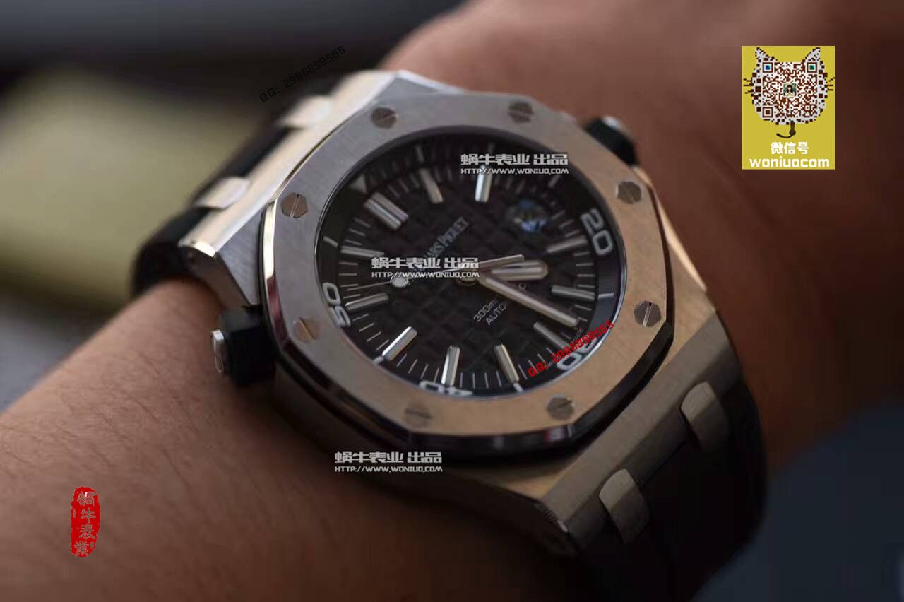 【实拍图鉴赏】N Factory 神器-Audemars Piguet  Replica Copy AP皇家橡树离岸经典15703ST.OO.A002CA.01男士 Watches  / AP031B