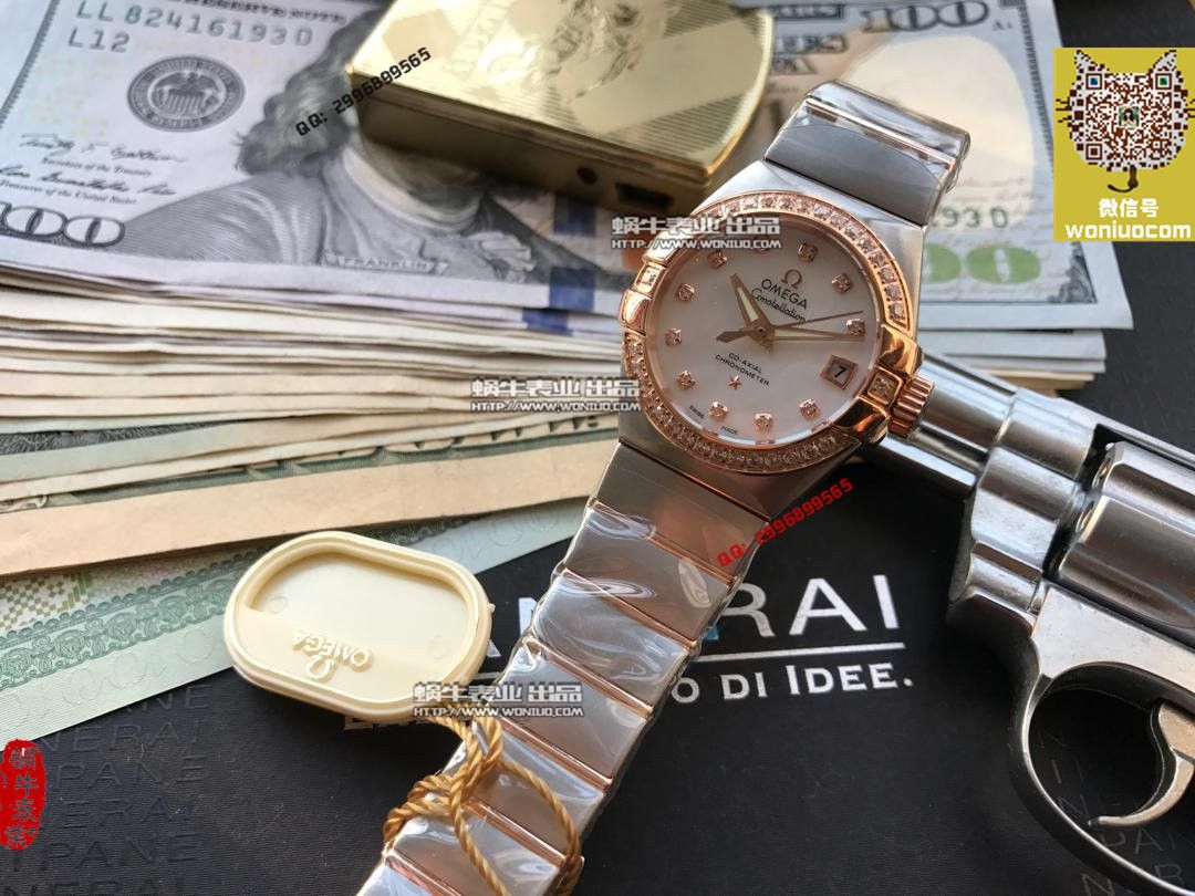 【实拍图鉴赏】HBBV6 Factory 1:1 High quality  Copy OMEGA Constellation 系列1297.75.00女表 / M226