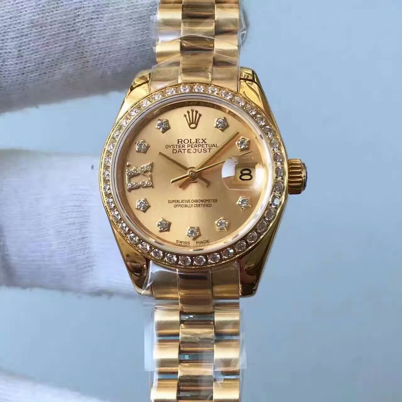 【台湾 Factory 1:1 Replica Copy  Watches 】 Rolex 女装  Datejust 系列279178香槟色表盘女士 wrist watches 