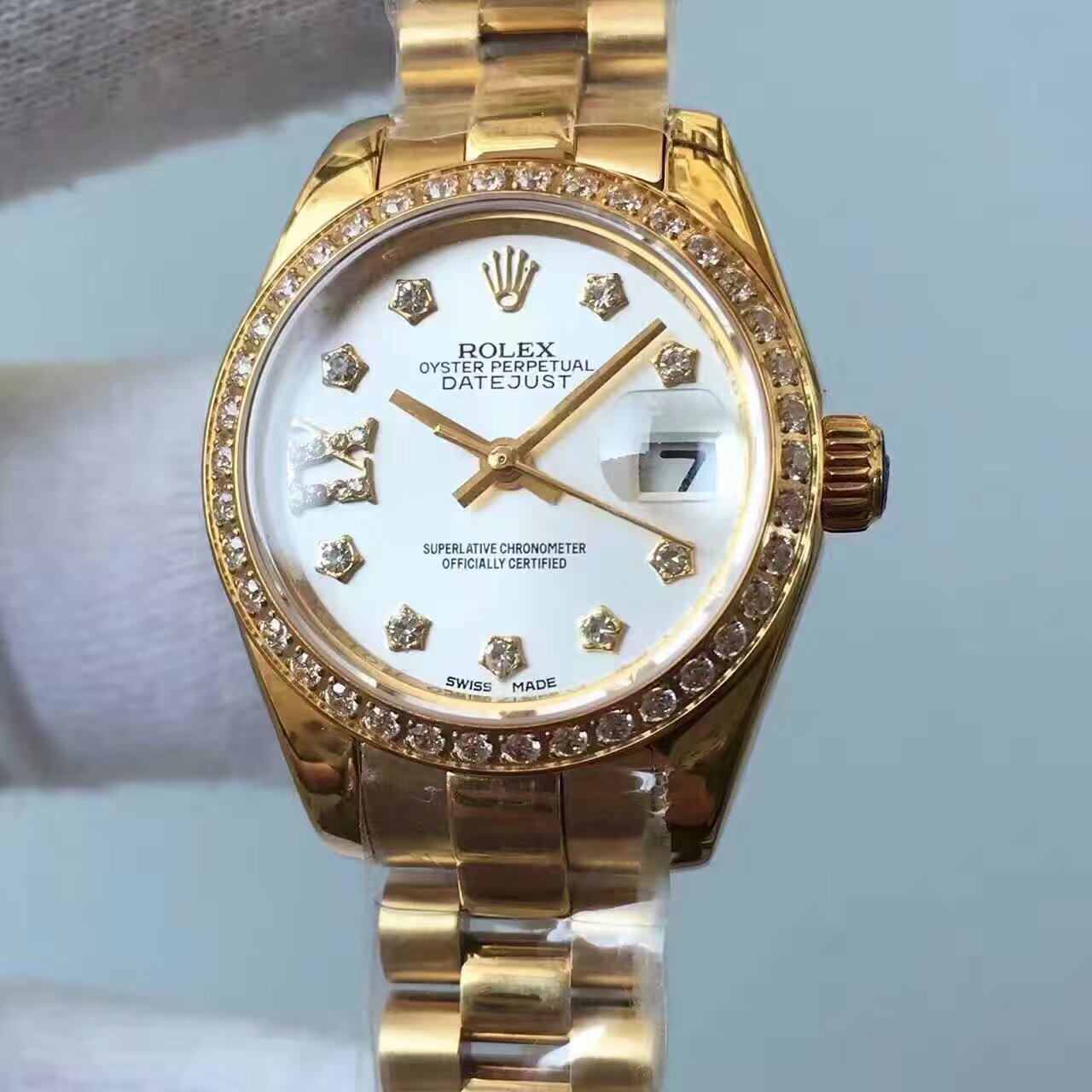 【台湾 Factory  Perfect  Replica Watches 】 Rolex 女装  Datejust 系列白色表盘女士 wrist watches  / R149