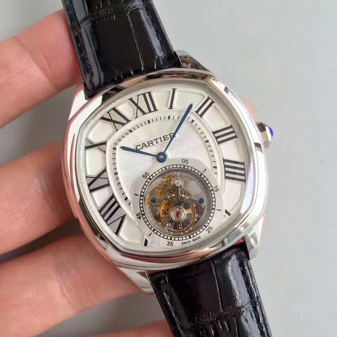 【TF Factory 1:1 Replica Watches 】 Cartier  DRIVE DE  Cartier  系列W4100013 Tourbillon 男表 / K082