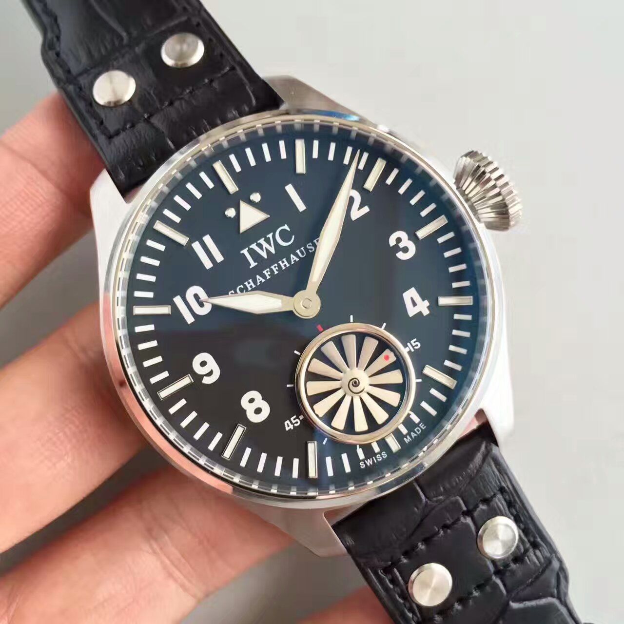 【KW Factory 1:1 Replica Watches 】 IWC 飞行员IW500301（俗称涡轮大飞） 最新终极升级版 / WG109 