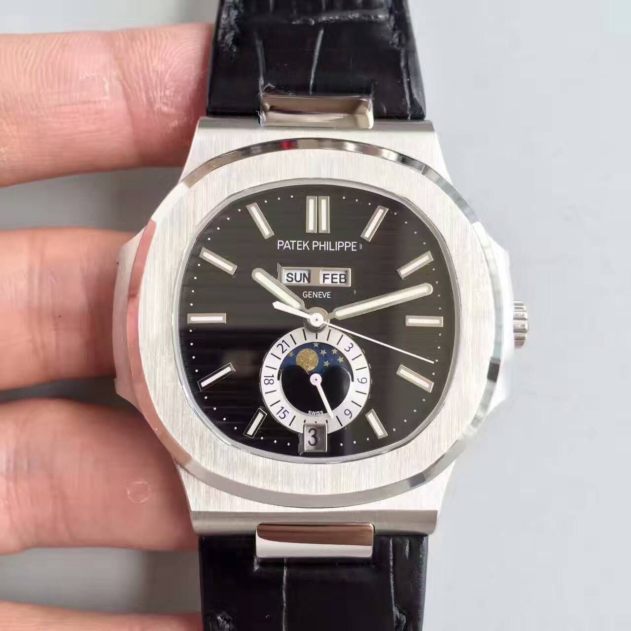 【KM Perfect  Knockoff  Watches 】 PATEK PHILIPPE Nautilus系列精钢男表5726A-001 / BD204