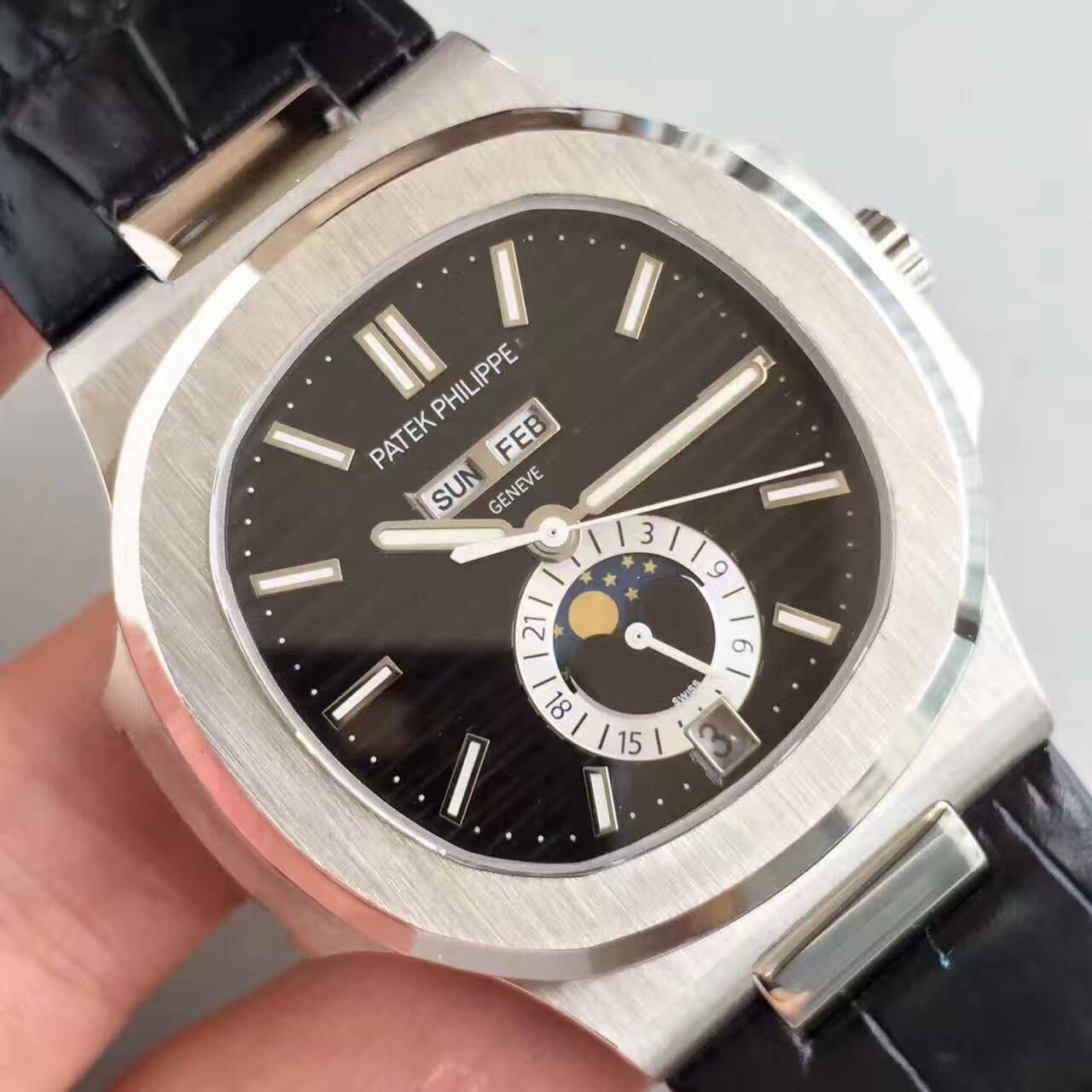 【KM Perfect  Knockoff  Watches 】 PATEK PHILIPPE Nautilus系列精钢男表5726A-001 / BD204