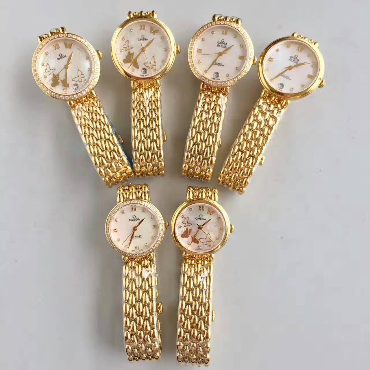 【 Perfect  High quality  Replica Watches 】OMEGA碟飞系列424.55.33.20.55.006女士石英 wrist watches  / M283