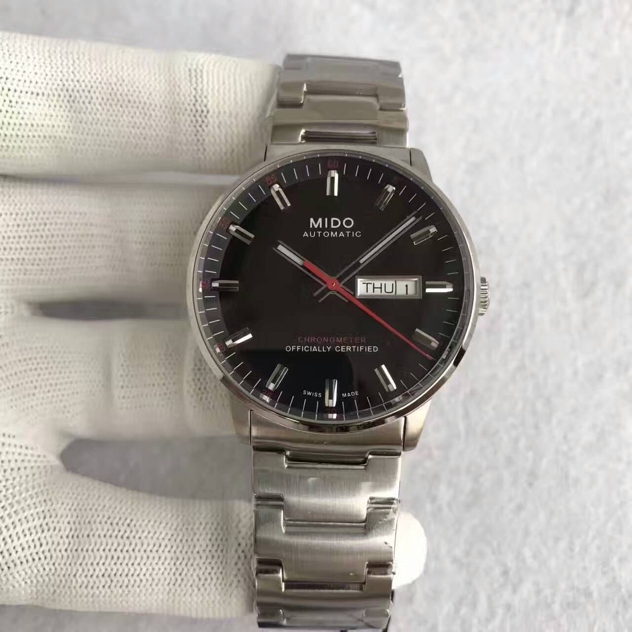 【台湾 Factory 1:1 Copy  Watches 】美度指挥官系列M021.431.11.051.00 wrist watches  / M11