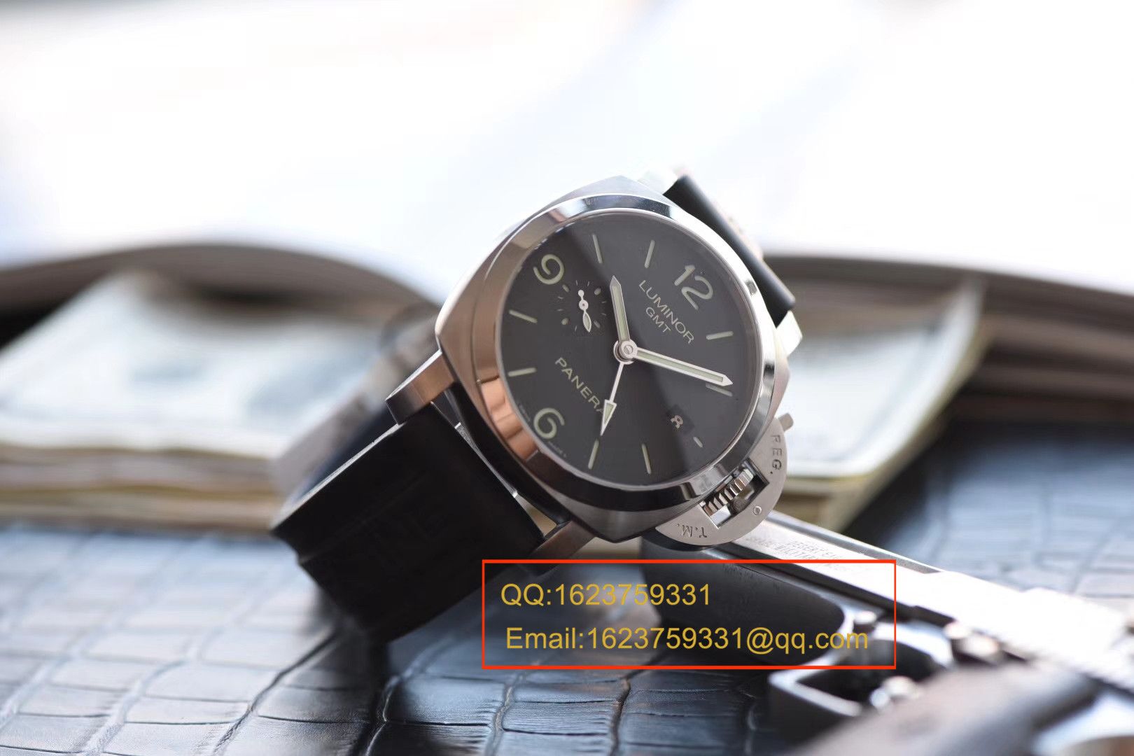 【VS Factory  Perfect  High quality  Replica Watches 】Panerai LUMINOR 1950  3 Days 系列GMT 双时区 PAM 00320 wrist watches  / PABA060