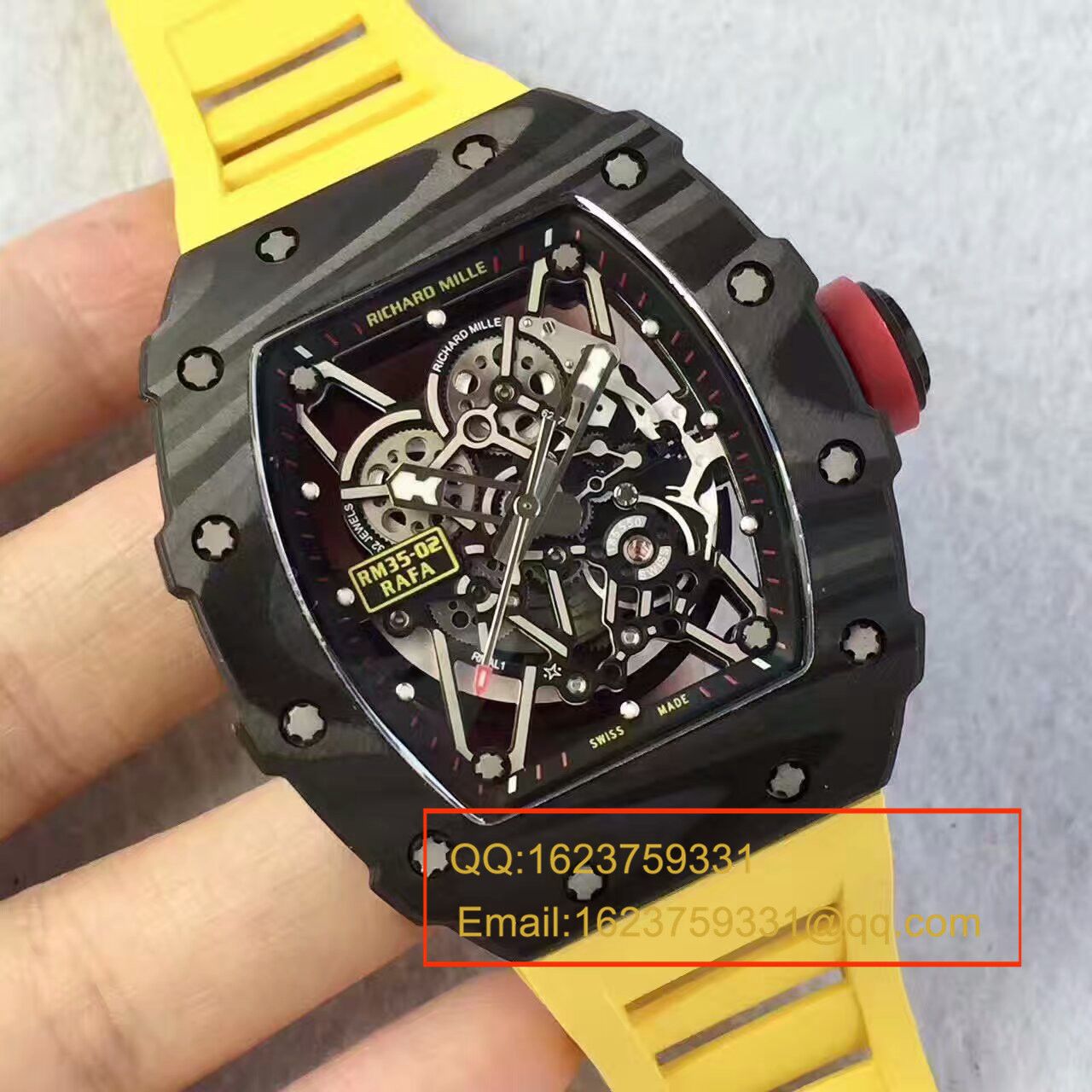 KV新品 RM35-02系列 top 版（纳达尔限量版） carbon fiber 系列最强 Replica 版本 / RM 035-02