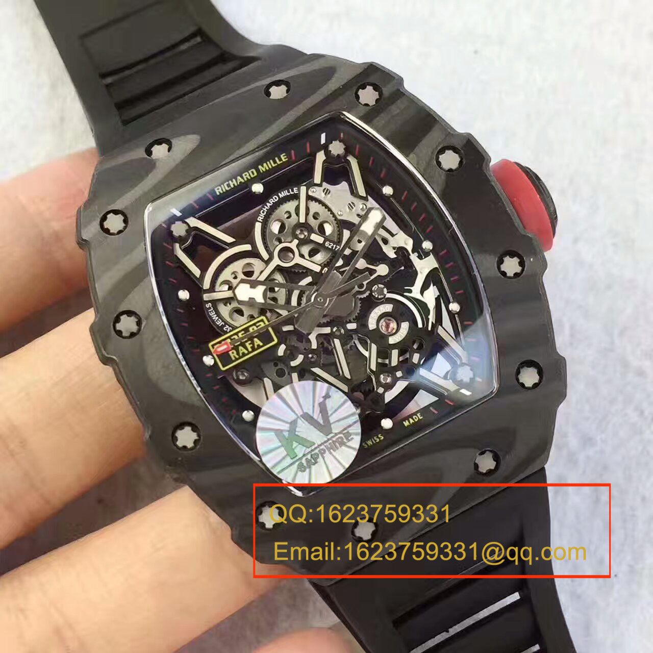 KV新品 RM35-02系列 top 版（纳达尔限量版） carbon fiber 系列最强 Replica 版本 / RM 035-02