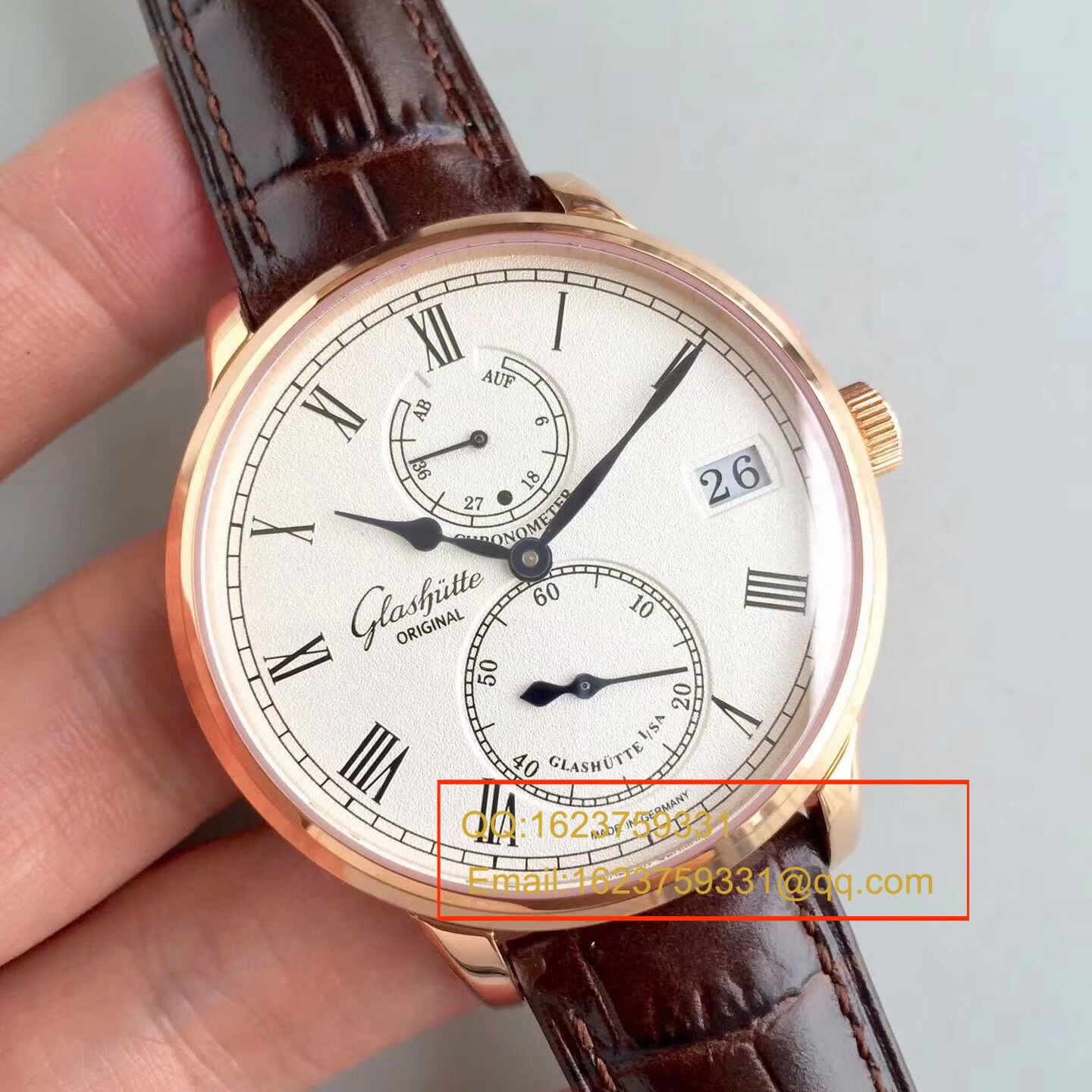 【GF Perfect  High quality  Replica Copy  Watches 】glashuette original原创精髓议员天文台 wrist watches 系列 1-58-01-01-01-04 wrist watches  / GLA043