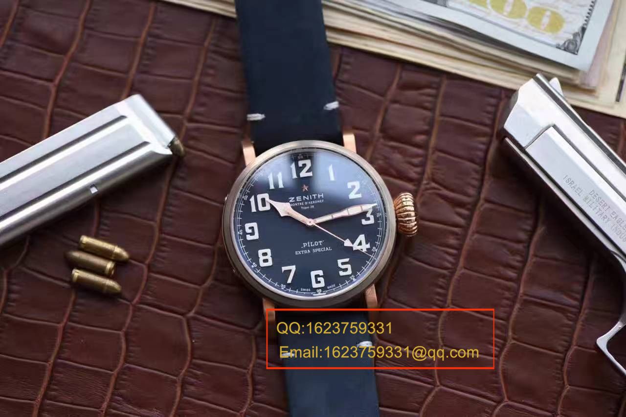 【独家视频测评XF Factory  Perfect  Replica Watches 】真力时Pilot Type 20 Extra Special Westime特别限量 wrist watches  / ZSLBE015