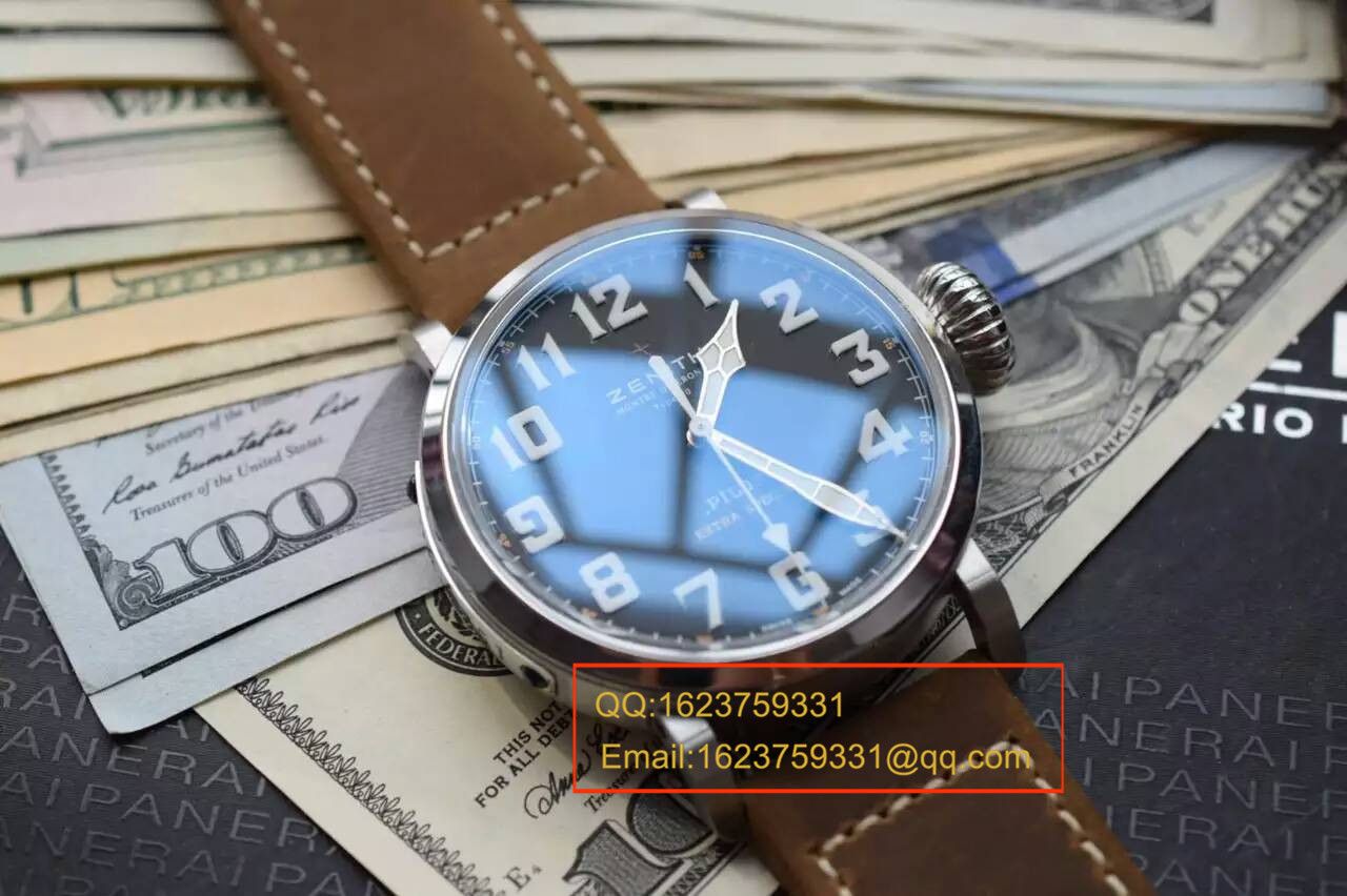【独家视频测评KW Perfect  High quality  Replica Watches 】真力时大飞行员系列03.2430.3000/21.C738 wrist watches  / ZSLB021