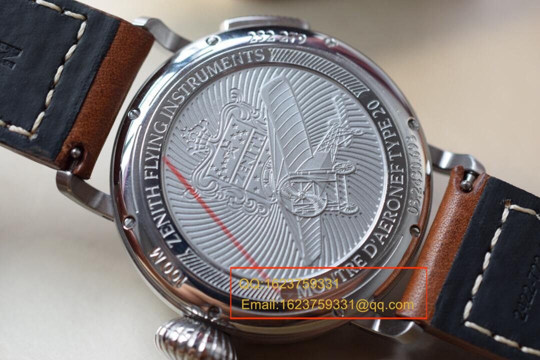 【独家视频测评KW High quality  Perfect 精 Replica Watches 】真力时飞行员系列03.2430.693/21.C723男表 / ZSL026