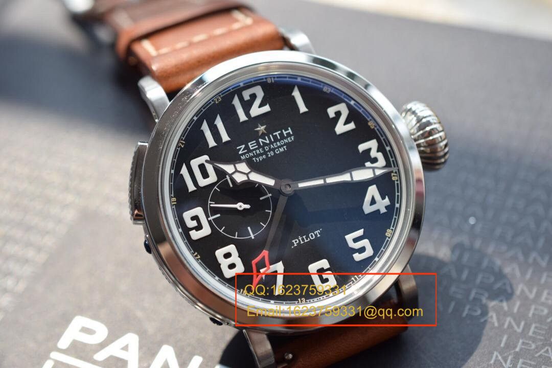【独家视频测评KW High quality  Perfect 精 Replica Watches 】真力时飞行员系列03.2430.693/21.C723男表 / ZSL026
