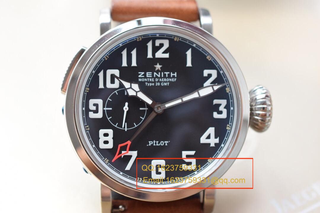 【独家视频测评KW High quality  Perfect 精 Replica Watches 】真力时飞行员系列03.2430.693/21.C723男表 / ZSL026