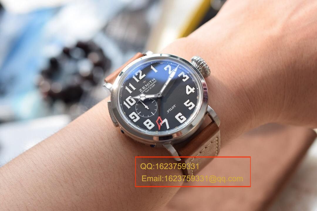 【独家视频测评KW High quality  Perfect 精 Replica Watches 】真力时飞行员系列03.2430.693/21.C723男表 / ZSL026