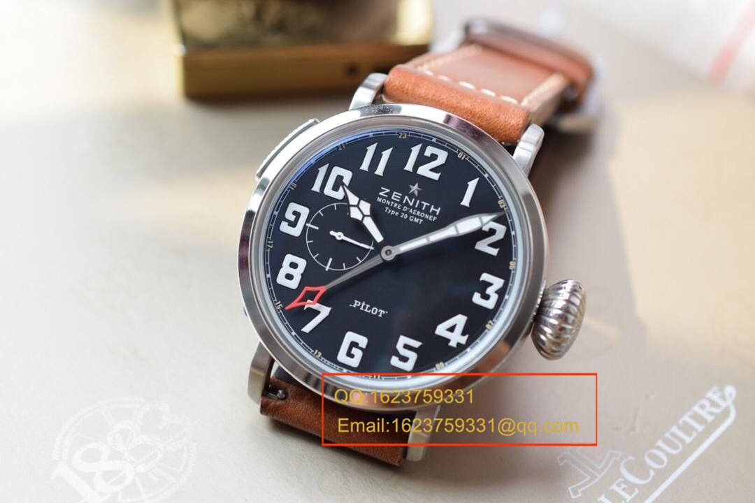 【独家视频测评KW High quality  Perfect 精 Replica Watches 】真力时飞行员系列03.2430.693/21.C723男表 / ZSL026