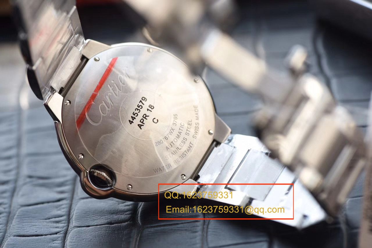 【独家视频测评V6 Factory  Perfect  High quality  Replica Watches 】 Cartier  蓝气球系列大号蓝气球42毫米W69012Z4男表 / K128