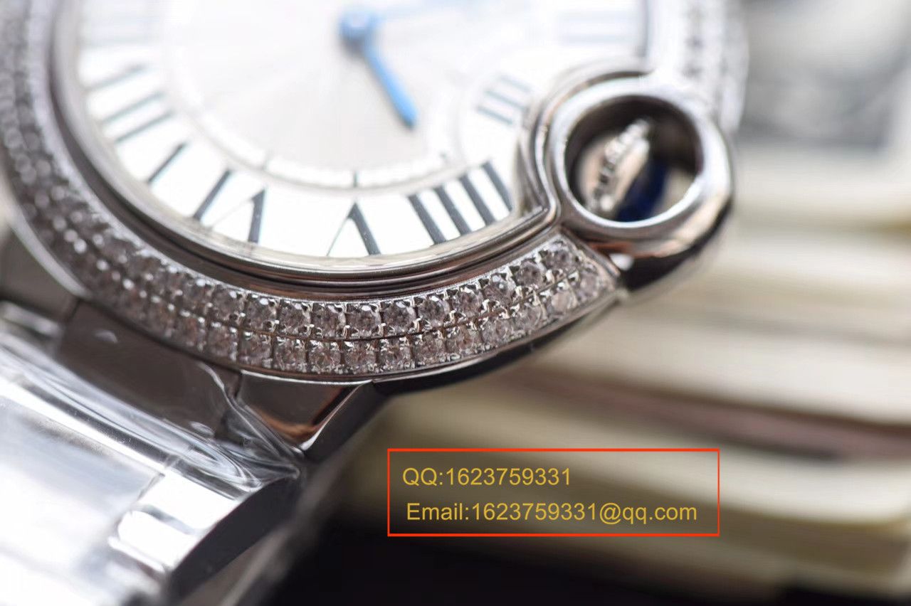 【V6 Factory  Perfect  High quality  Replica Watches 】 Cartier  蓝气球系列小号33毫米女士石英 Movement  wrist watches  / KAF127
