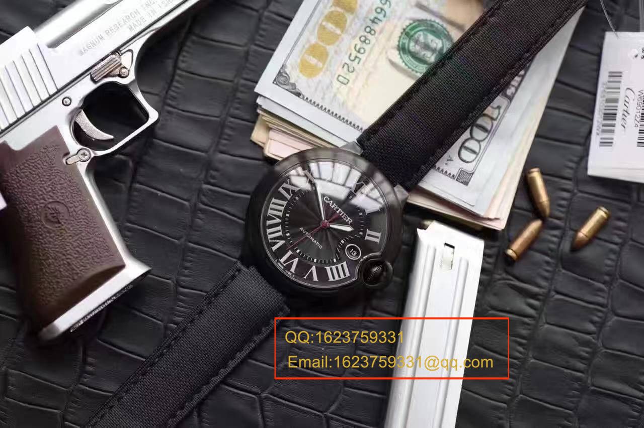【独家视频测评V6 Factory 1:1 Replica Watches 】 Cartier  蓝气球系列黑武士WSBB0015男表42毫米V2版本 / KAH096