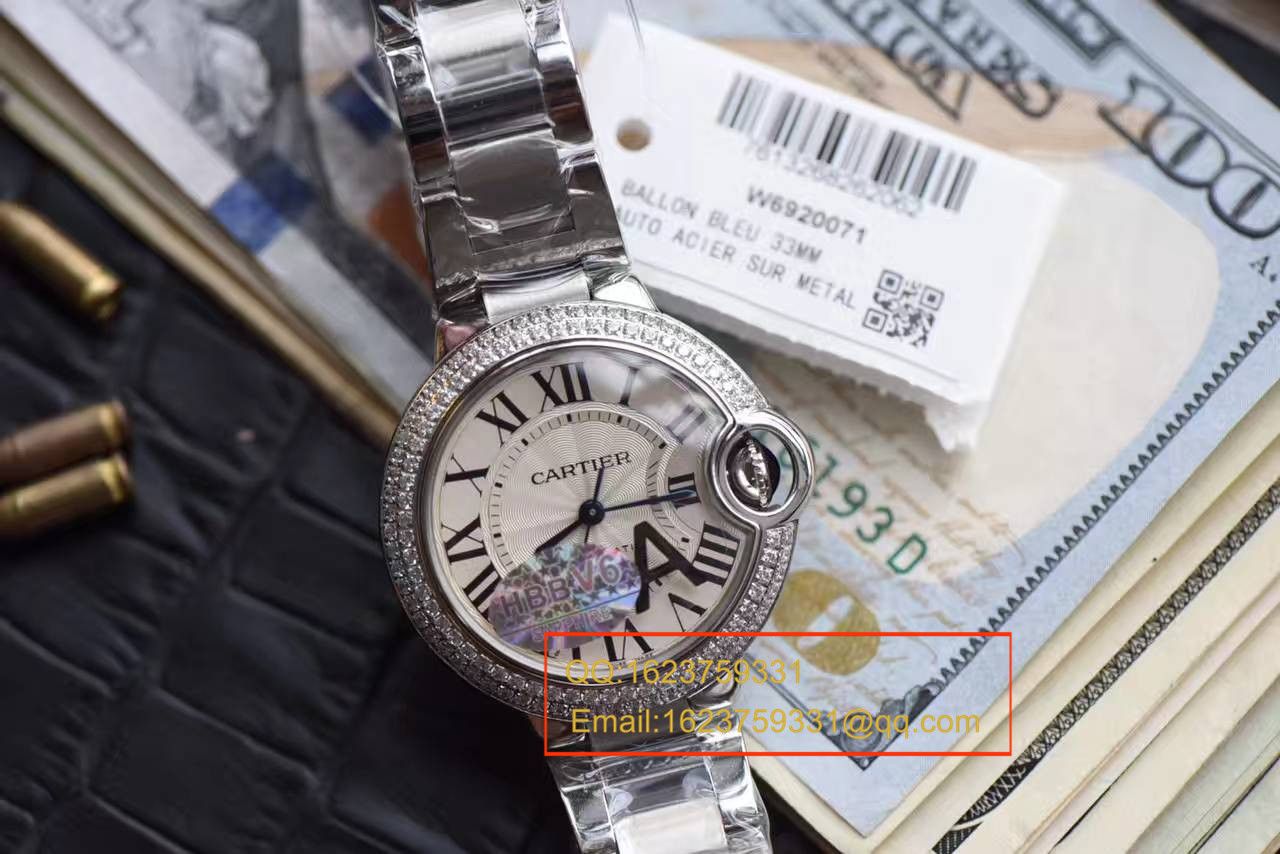 【HBBV6 Factory  Perfect  High quality  Replica Watches 】 Cartier  蓝气球系列WE9006Z3《大号36毫米》、中号33毫米WE902035女表 / K124