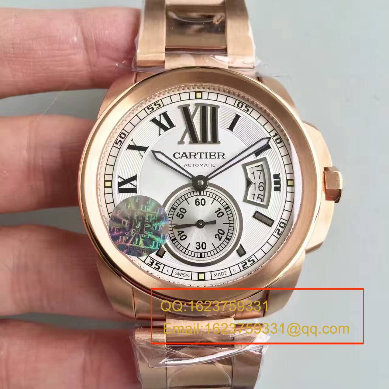【JF Factory  Perfect  High quality  Replica Watches 】 Cartier  CALIBRE DE  Cartier  系列W7100015 wrist watches  / K025