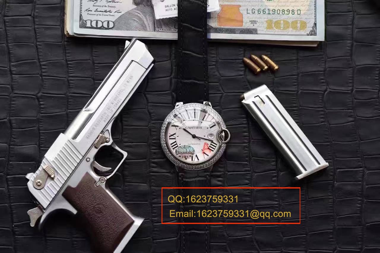 【HBBV6 Factory  Perfect  High quality  Replica Watches 】 Cartier  蓝气球系列WE900951男装42毫米镶钻 wrist watches  / KAI112