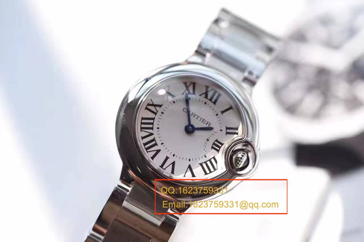 【HBBV6 Factory  Perfect  Replica Copy  Watches 】 Cartier  蓝气球系列小号28毫米石英蓝气球W69010Z4女表 / K111