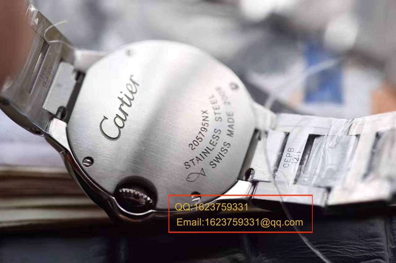 【独家视频测评HBBV6 Factory  Perfect  High quality  Replica Watches 】 Cartier  蓝气球小号 28毫米女士石英贝母面 wrist watches  