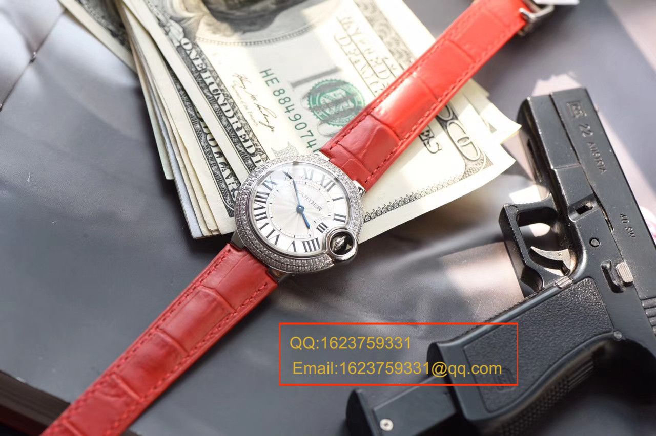 【HBBV6 Factory  Perfect  High quality  Knockoff  Watches 】 Cartier  蓝气球系列WE900351女士小号33毫米石英 wrist watches  / K044
