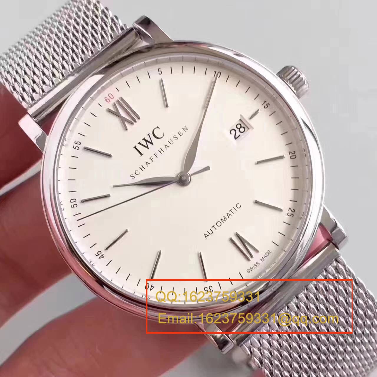 【独家视频测评MK Factory  Perfect  High quality  Copy  Watches 】 IWC 柏涛菲诺系列IW356505精钢米兰表链 wrist watches  / WG116