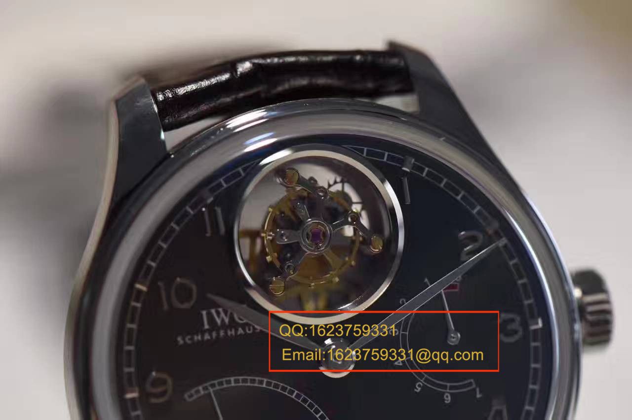 【独家视频测评YL Perfect  High quality  Knockoff  Watches 】 IWC 葡萄牙系列逆跳 Tourbillon IW504401 wrist watches  / WG104A