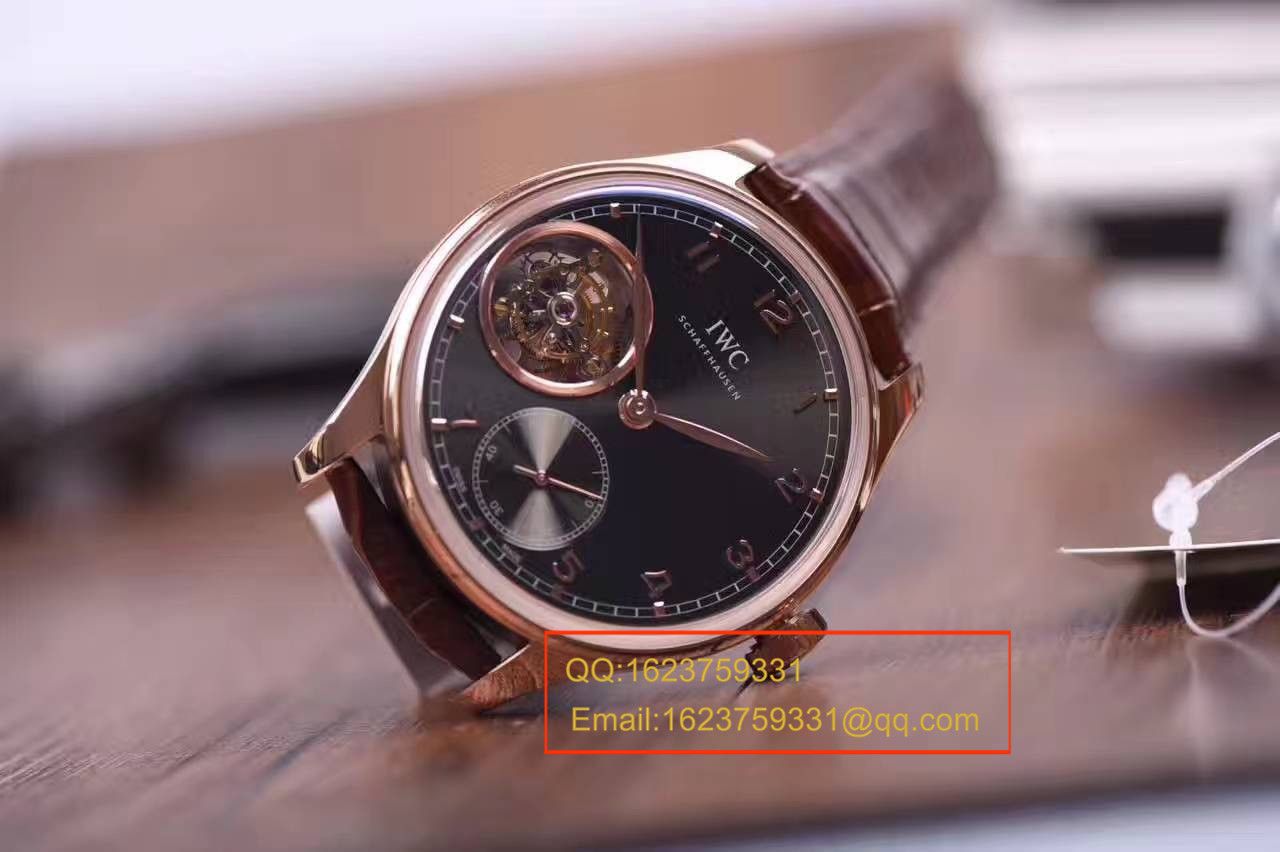 【独家视频测评YL Factory 1:1 top  Replica Watches 】 IWC 葡萄牙系列IW546305真 Tourbillon  wrist watches  / WG288