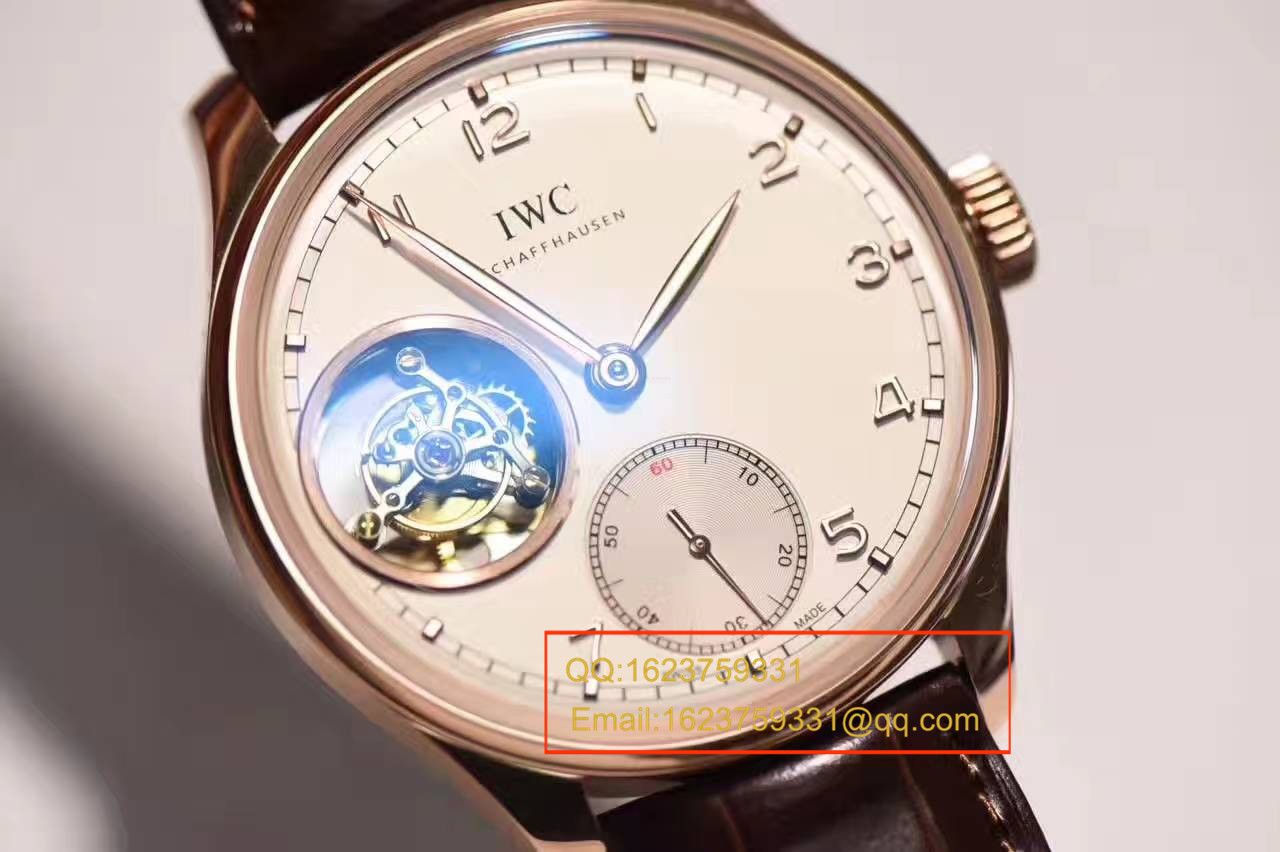 【独家视频测评YL Factory  top 1:1 High quality  Knockoff  Watches 】 IWC 葡萄牙系列IW546302真 Tourbillon  wrist watches  / WG284