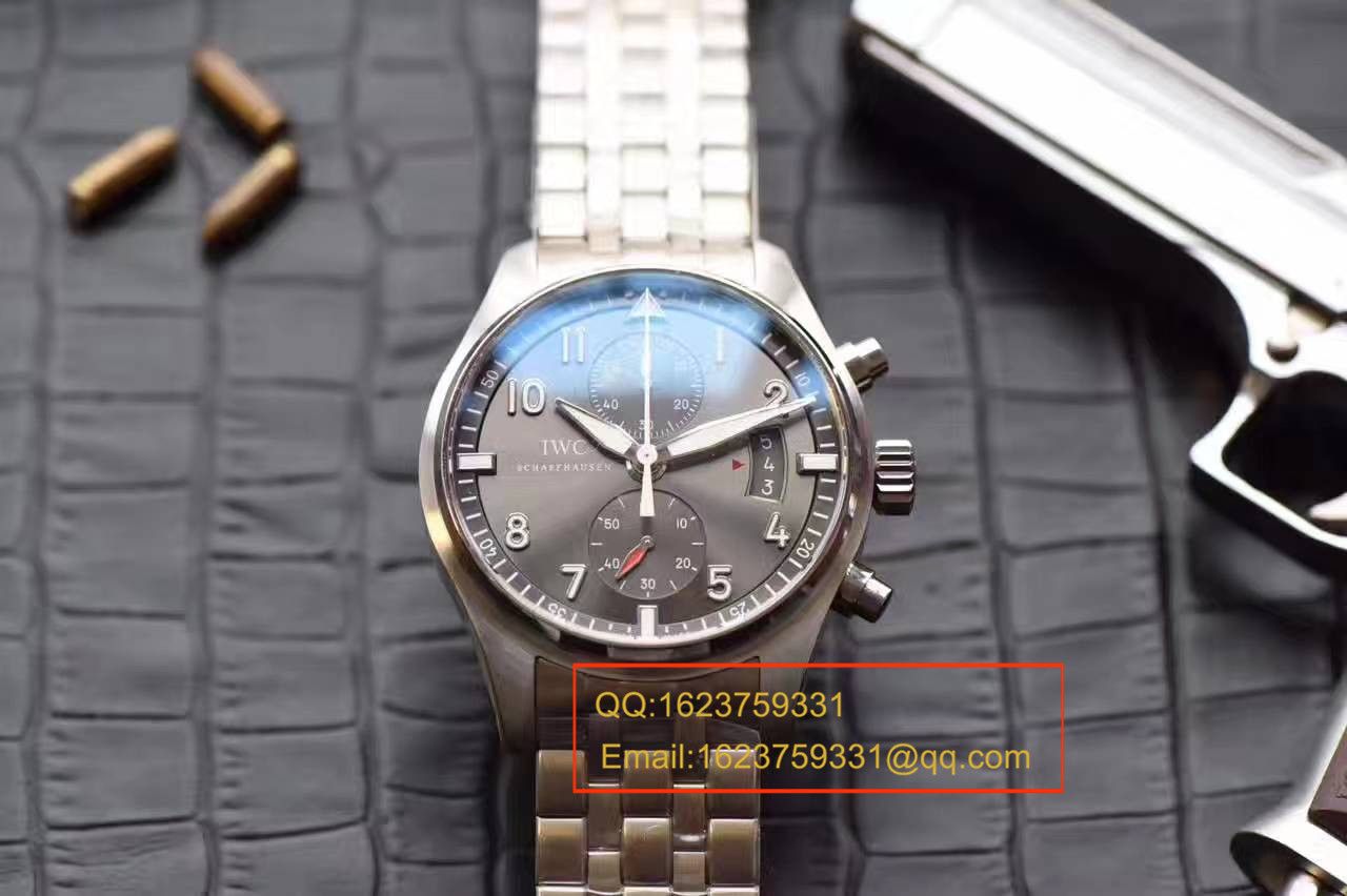 【独家视频测评V6 Factory  Perfect  High quality  Replica Watches 】 IWC 飞行员喷火战机计时 wrist watches 系列 IW387804 wrist watches  / WG216