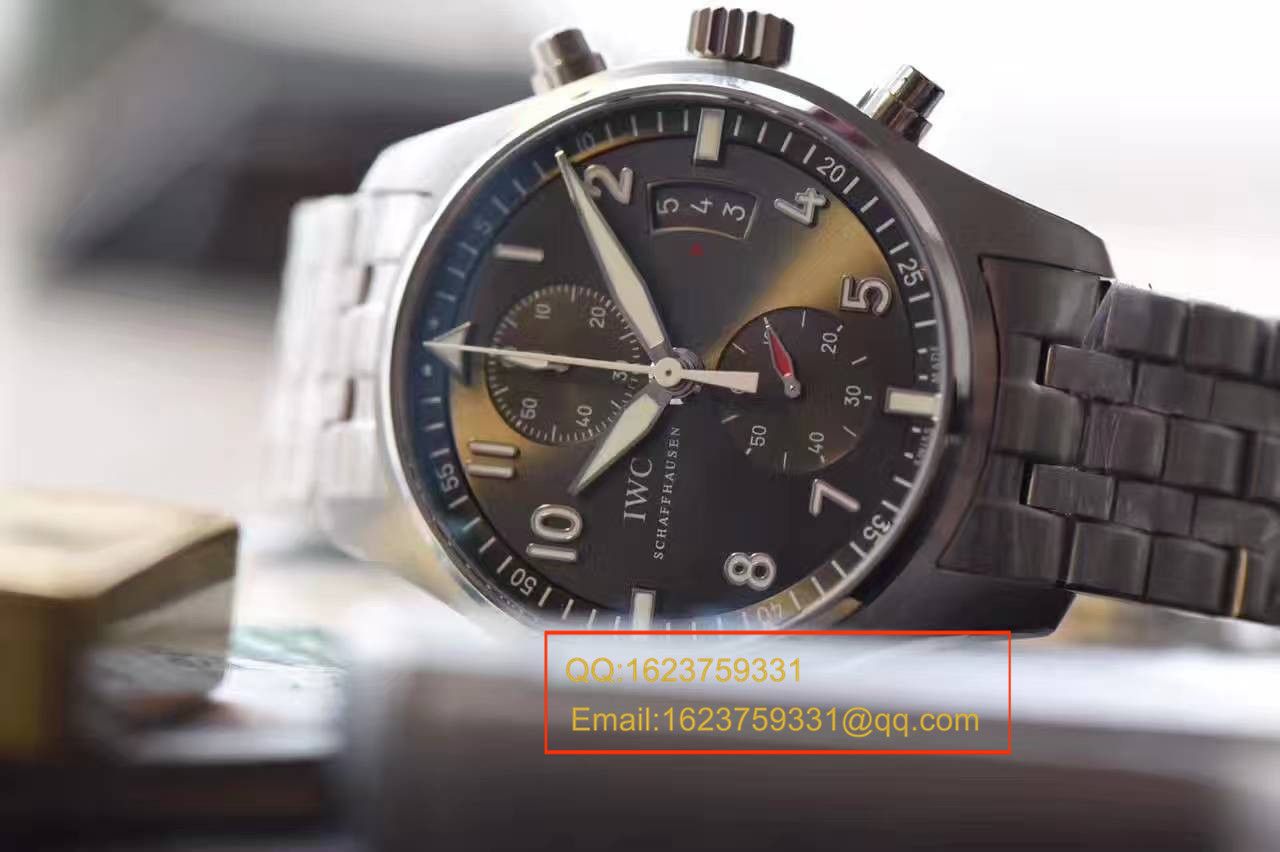 【独家视频测评V6 Factory  Perfect  High quality  Replica Watches 】 IWC 飞行员喷火战机计时 wrist watches 系列 IW387804 wrist watches  / WG216