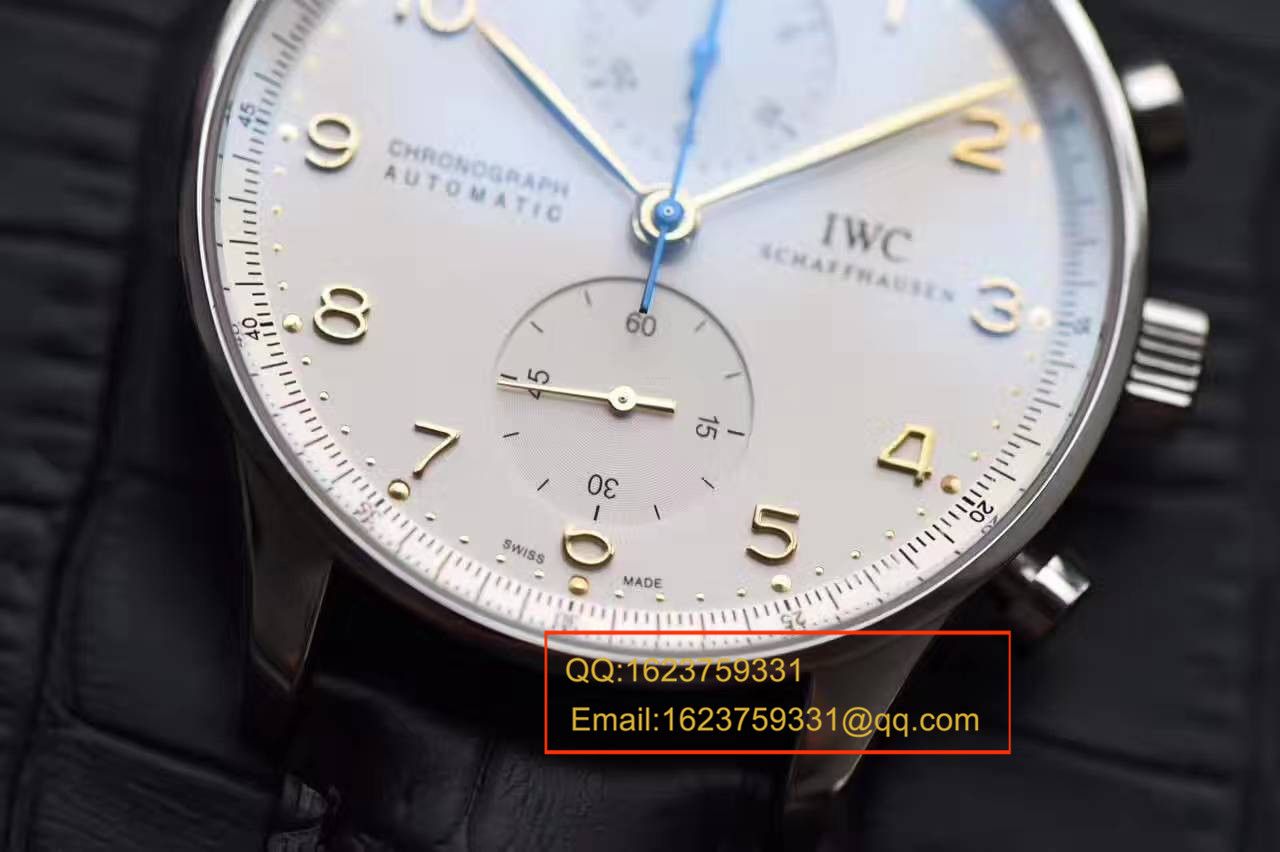 【独家视频测评YL Factory V7版本1:1 top  Replica Watches 】 IWC 葡萄牙 Replica 葡萄牙计时IW371445黄定钉刻度 wrist watches  / WG280