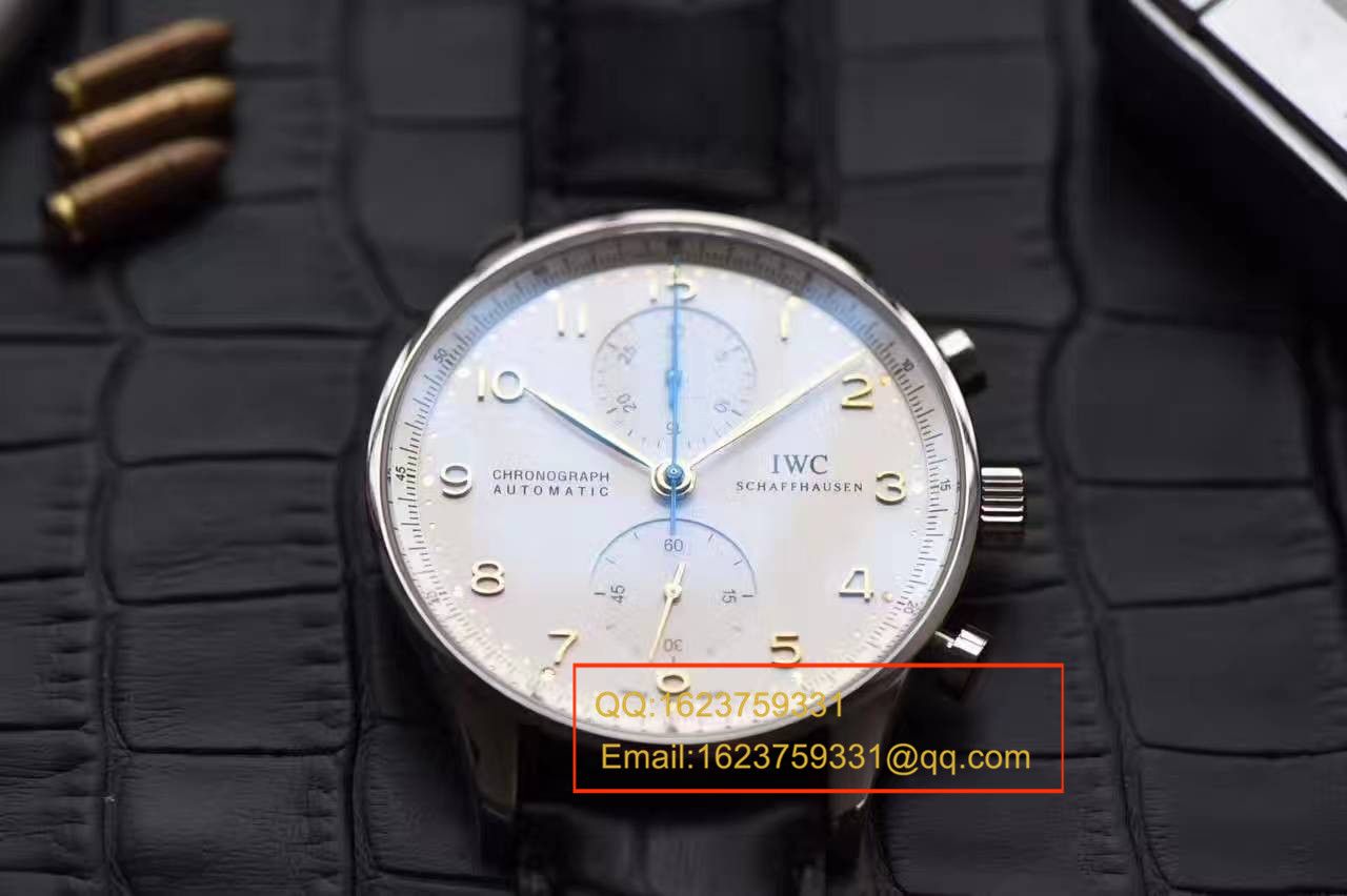 【独家视频测评YL Factory V7版本1:1 top  Replica Watches 】 IWC 葡萄牙 Replica 葡萄牙计时IW371445黄定钉刻度 wrist watches  / WG280