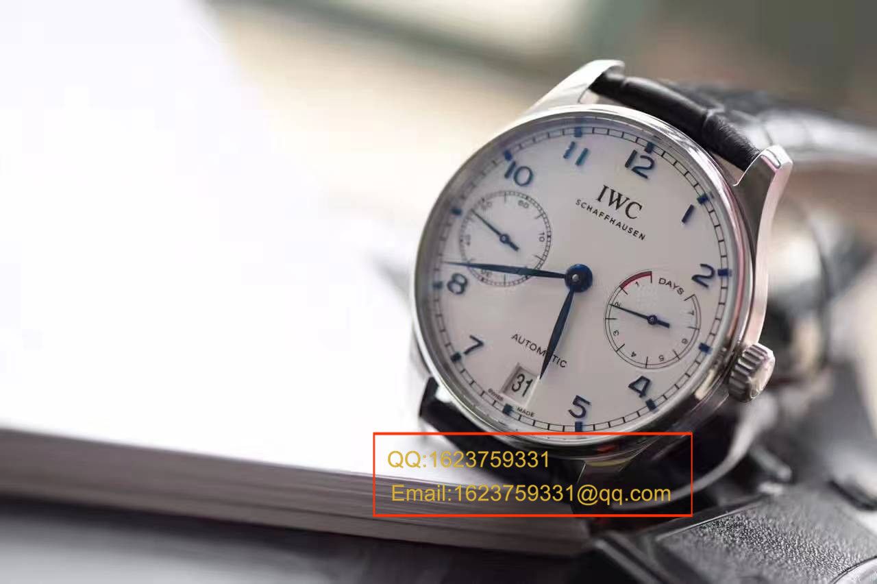 【独家视频测评】【ZF Perfect  High quality  Replica Watches 】 IWC 葡萄牙计时系列IW500705 wrist watches （ IWC 七日链） / WG256
