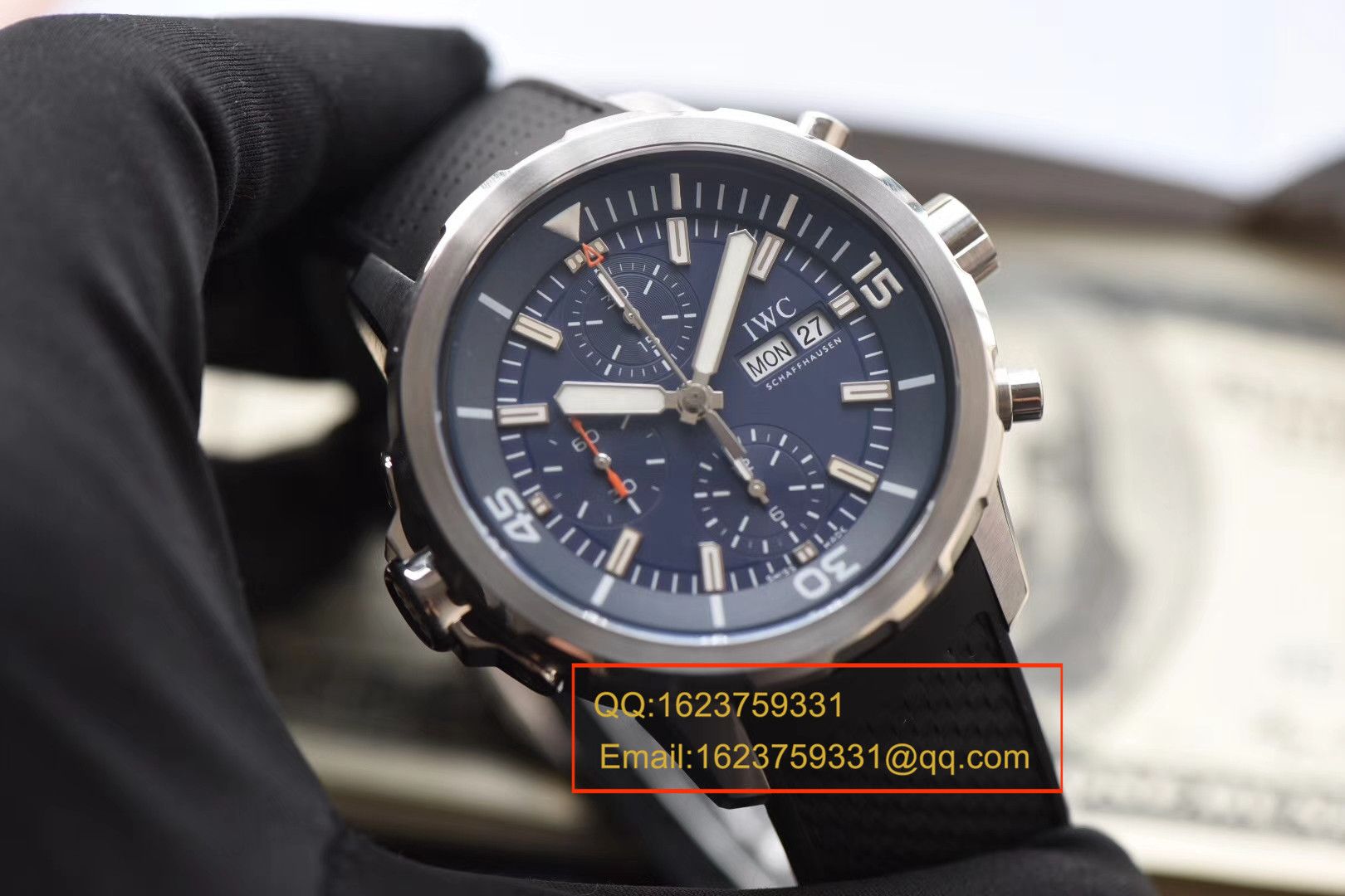 【独家视频测评V6 Factory  Perfect  High quality  Knockoff  Watches 】 IWC 海洋时计雅克-伊夫．库斯托探险之旅特别版IW376805 男士机械 wrist watches  / WG166