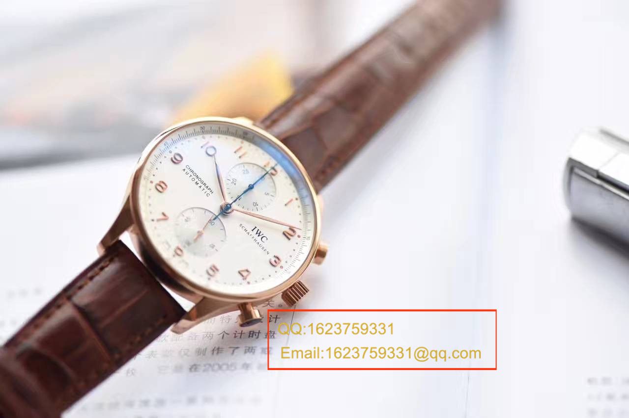 【独家视频测评YL Factory V7版本 Perfect  High quality  Copy  Watches 】 IWC 葡萄牙计时系列IW371480 wrist watches  / WG302