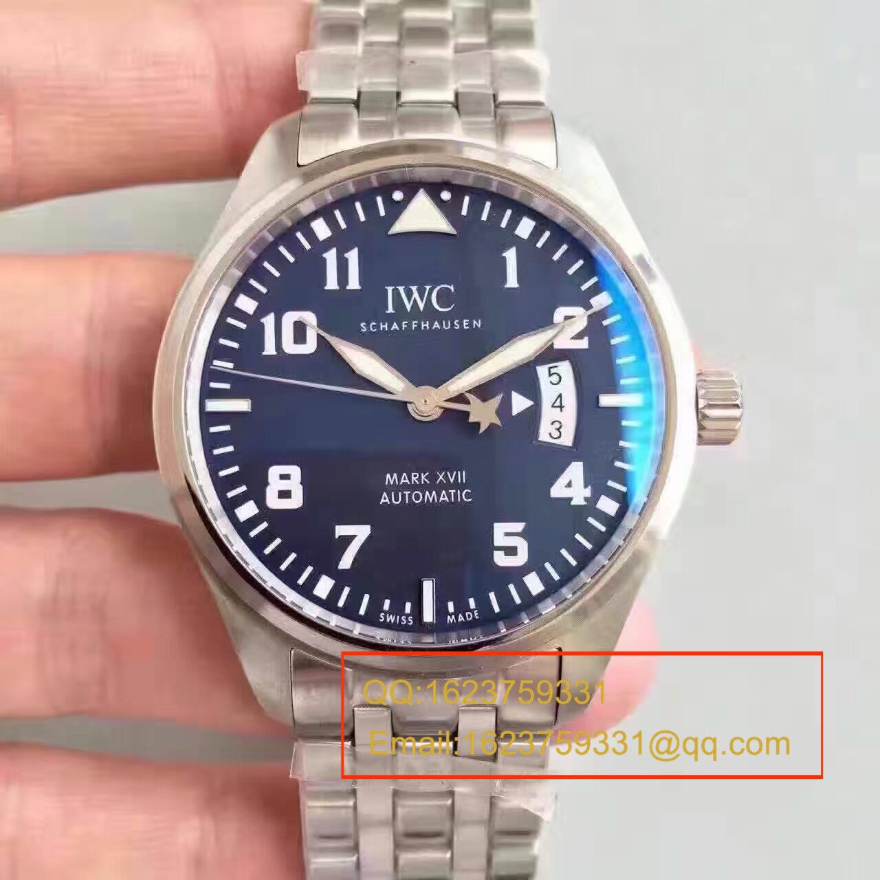 【MK Factory  Perfect  High quality  Replica Watches 】 IWC 飞行员系列马克十七IW326506 wrist watches (蓝面小王子) / WG254