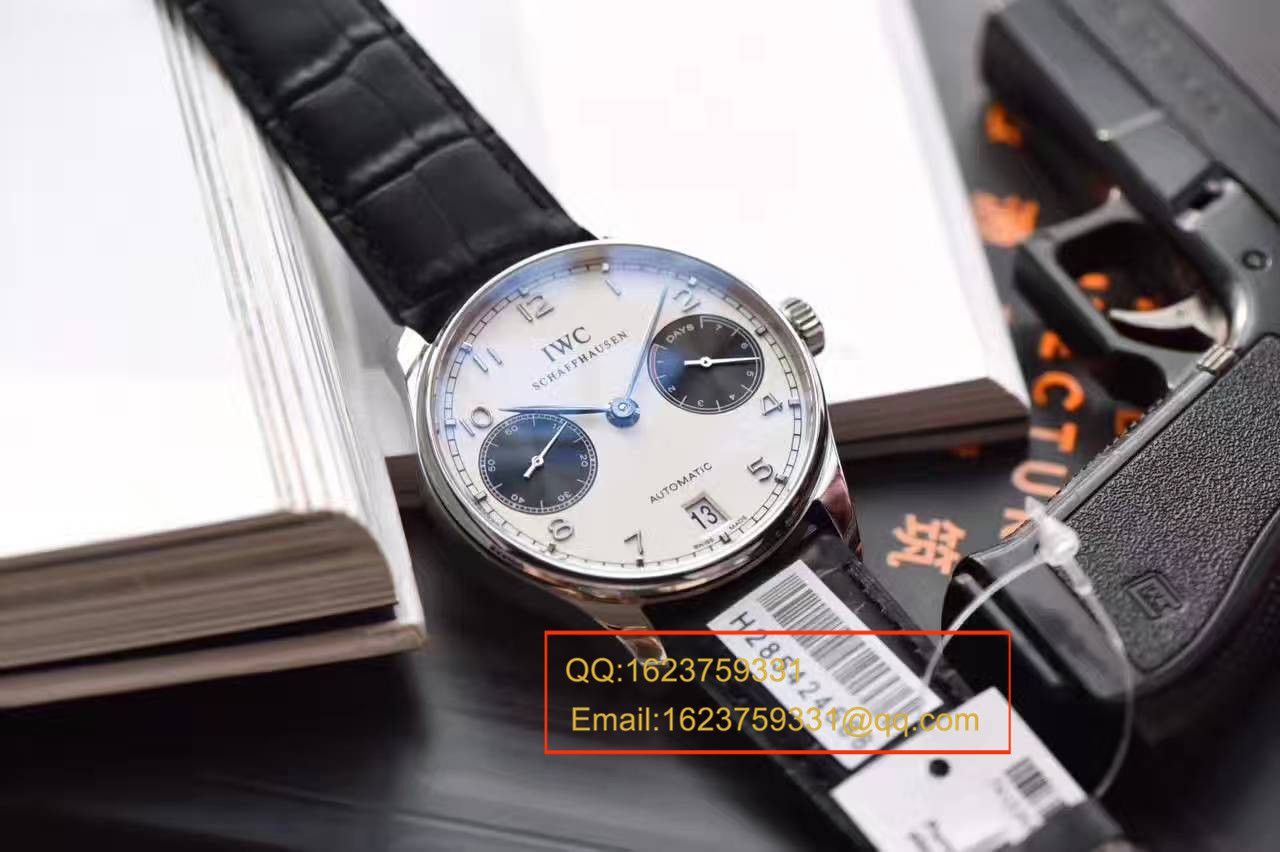 【ZF Perfect  High quality  Replica Watches 】 IWC 葡七最高版本新面孔白面黑眼IW500706（熊猫葡七） wrist watches  / WG181