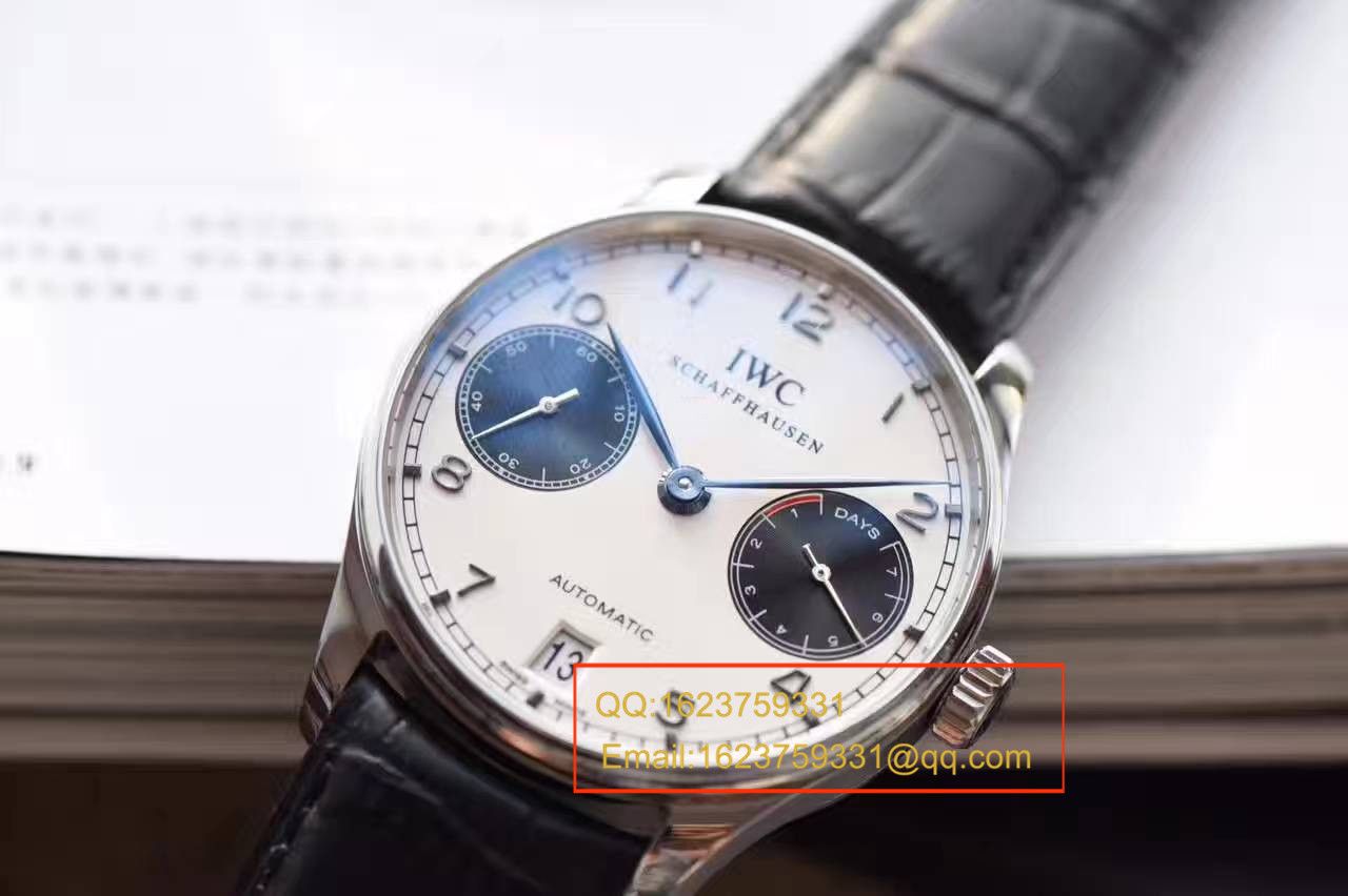 【ZF Perfect  High quality  Replica Watches 】 IWC 葡七最高版本新面孔白面黑眼IW500706（熊猫葡七） wrist watches  / WG181