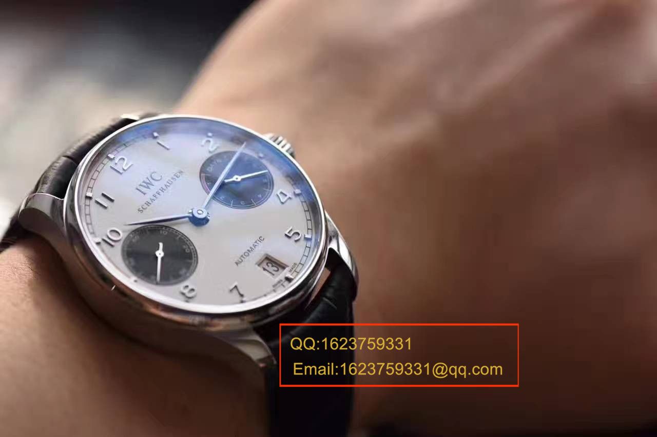 【ZF Perfect  High quality  Replica Watches 】 IWC 葡七最高版本新面孔白面黑眼IW500706（熊猫葡七） wrist watches  / WG181