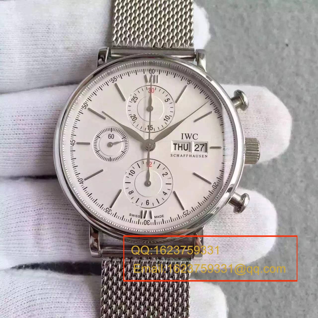 【MK Perfect  High quality  Replica Watches 】 IWC 柏涛菲诺CHRONOGRAPH计时系列 IW391009 wrist watches  / WB0133