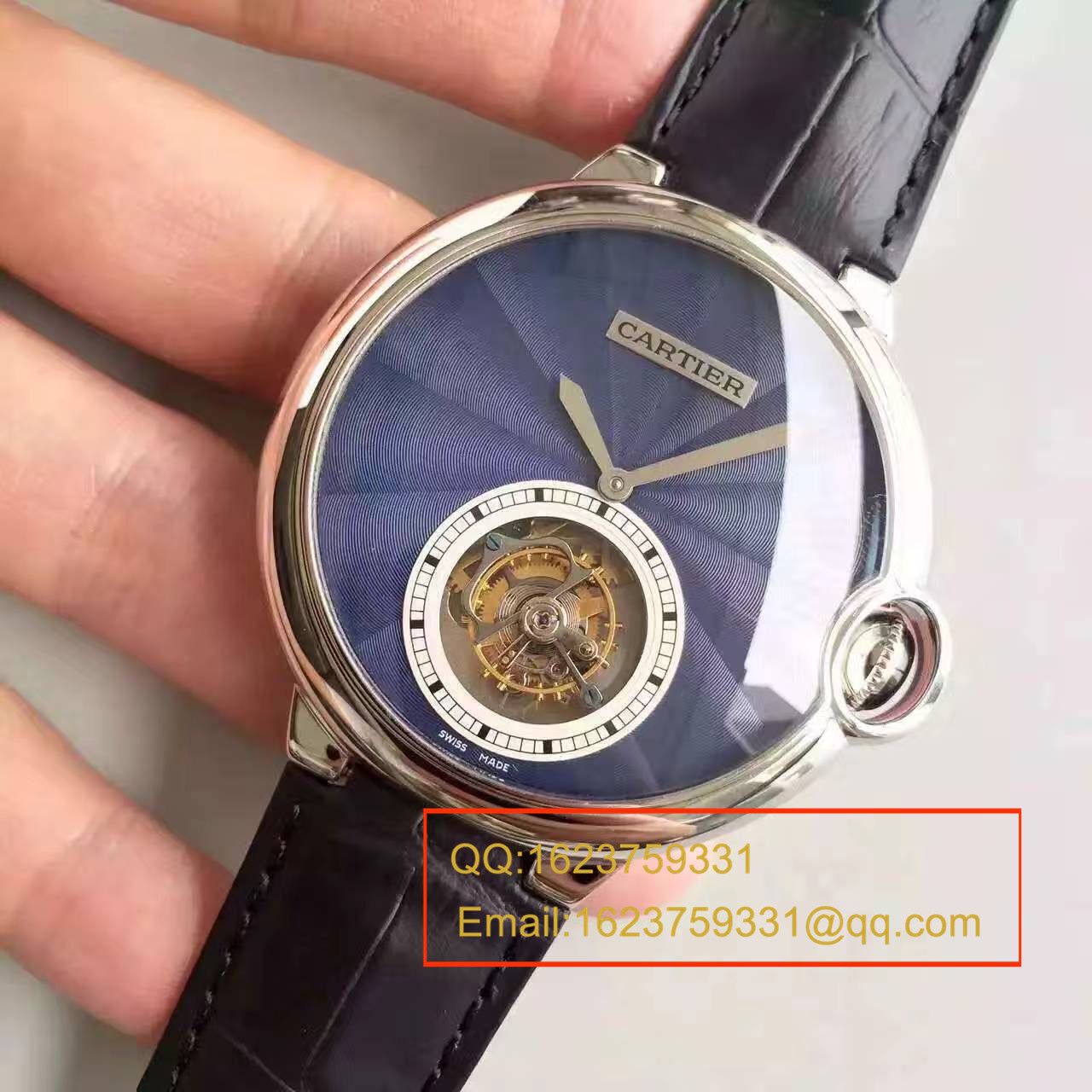 【TF Factory  Perfect  Copy  Watches 】 Cartier   Cartier  蓝气球系列 扭索雕纹表盘 W6920105女士 Tourbillon  wrist watches  / KDY003