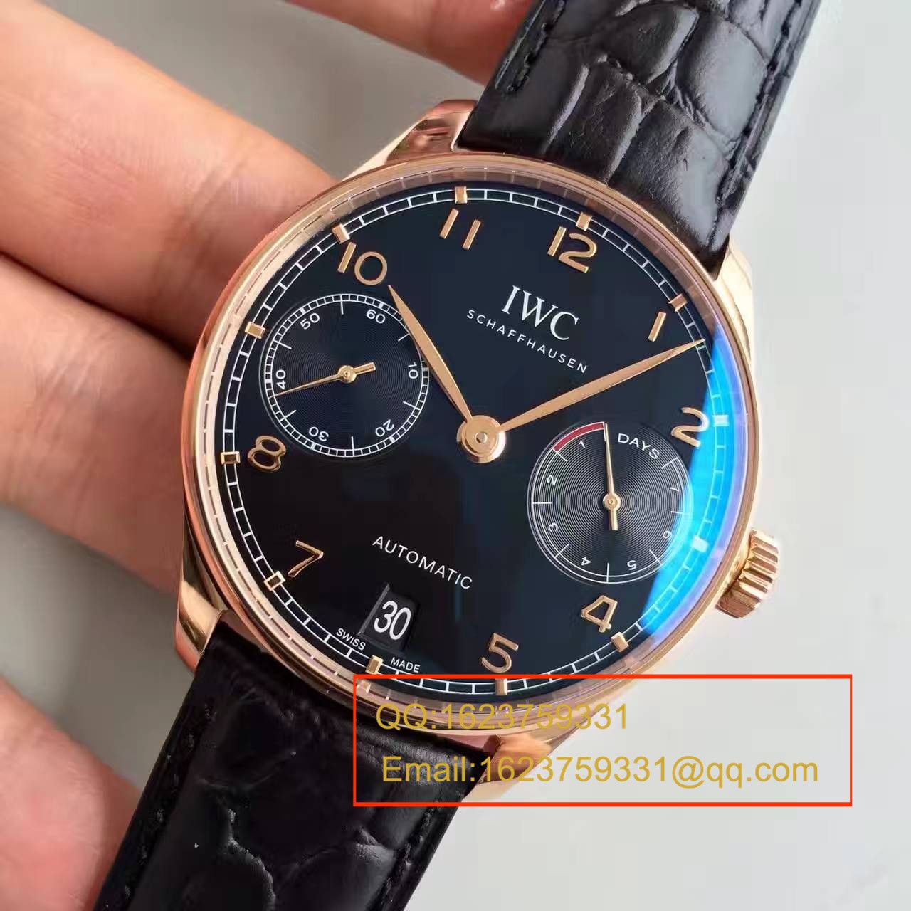 【ZF Factory  High quality  Copy 1:1 Replica Watches 】 IWC 葡萄牙系列《 IWC 七日链》IW500125 wrist watches  / WG231