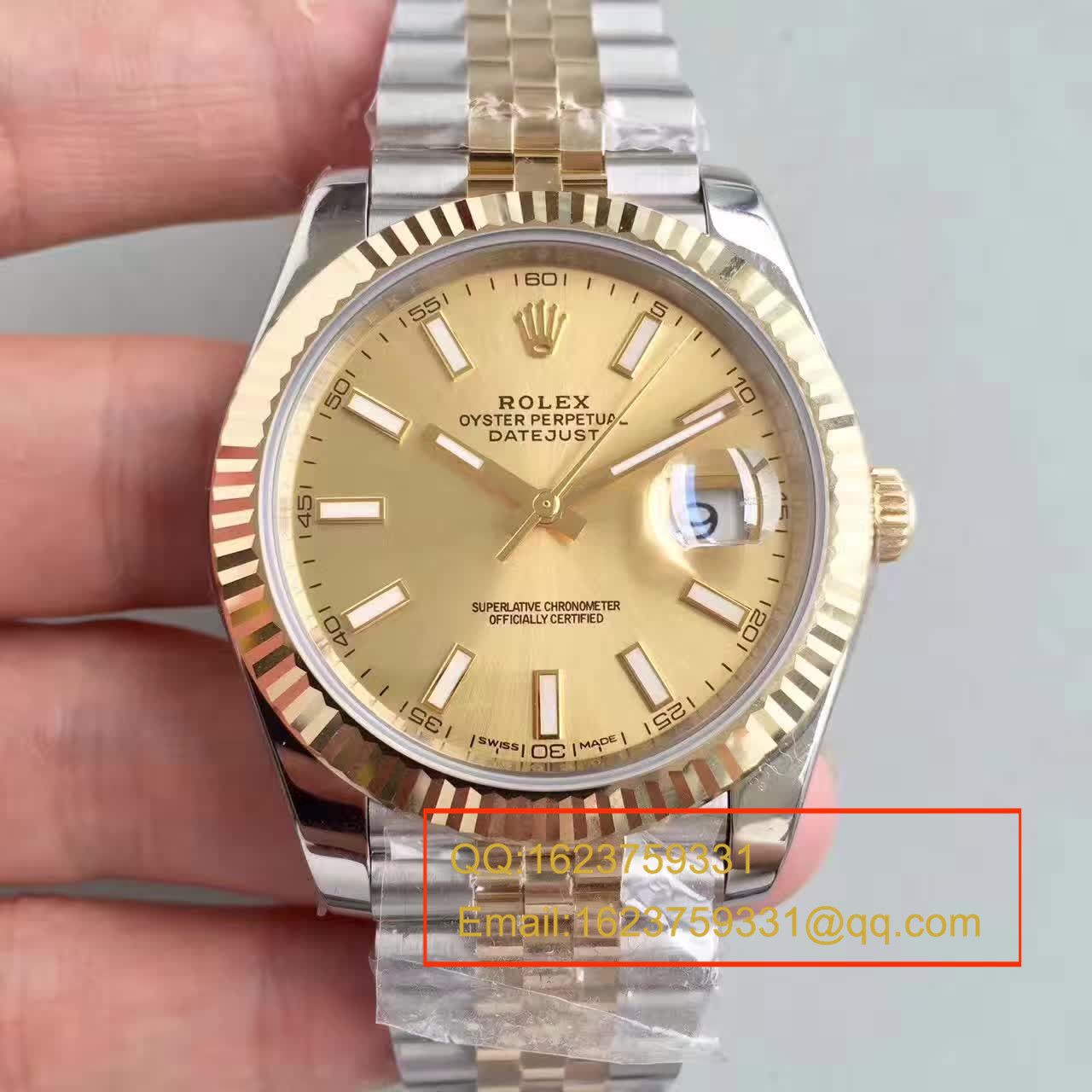 【N Factory  Perfect   Replica Watches 】 Rolex   Datejust 系列126333-62613包18K金 wrist watches  / RCF171