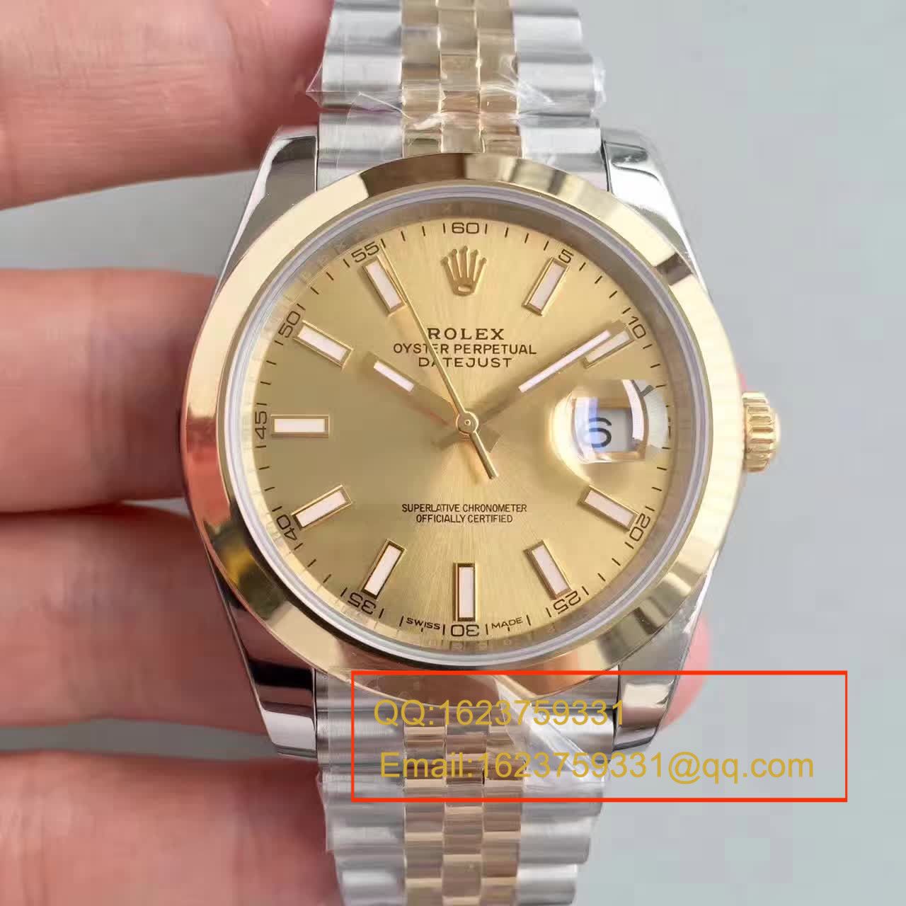 【N Factory  Perfect   Replica Watches 】 Rolex   Datejust 系列126333-62613包18K金 wrist watches  / RCF171
